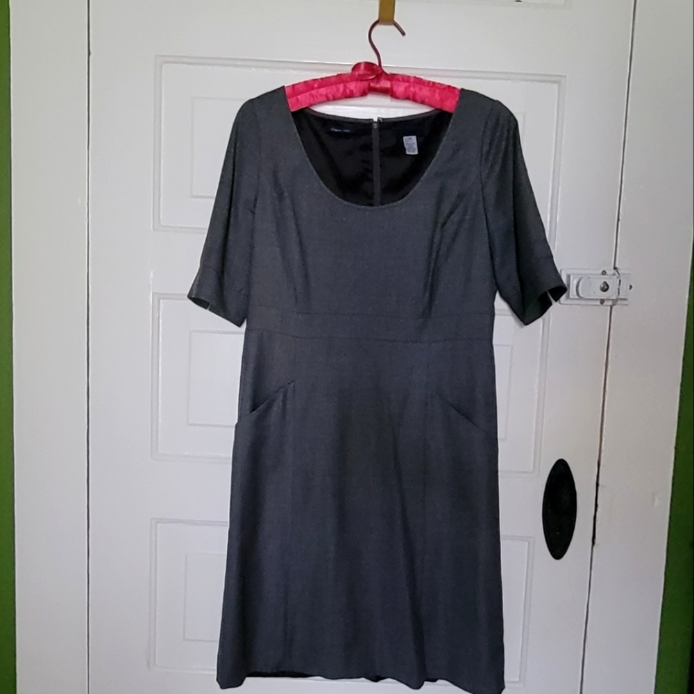 J. Crew gray shift dress with pockets